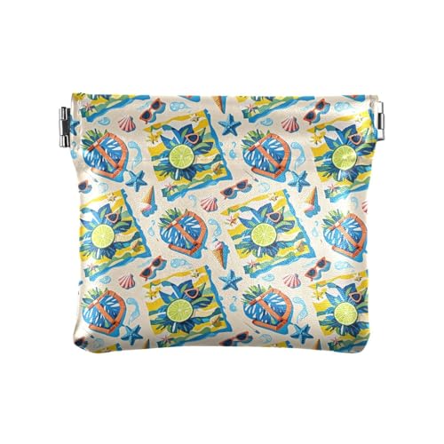 Fitrendlovey Mini-Geldbeutel, Leder, Quetsch-Münzgeldbörse, gelb, T16, tragbar, Gelb, T16, Tragbar Fitrendlovey Mini-Geldbeutel, Leder, Quetsch-Münzgeldbörse, gelb, T16, tragbar, Gelb, T16, Tragbar von Fitrendlovey