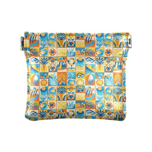 Fitrendlovey Mini-Geldbeutel, Leder, Quetschgeldbörse, gelb, T9, Tragbar Fitrendlovey Mini-Geldbeutel, Leder, Quetschgeldbörse, gelb, T9, Tragbar von Fitrendlovey