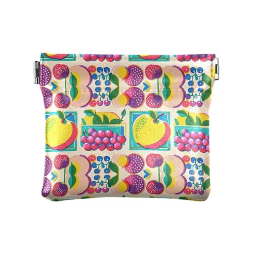 Fitrendlovey Mini-Geldbörse aus Leder, klein, Münzkartenhalter, gelb, T19, Tragbar von Fitrendlovey