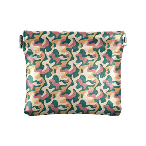 Fitrendlovey Mini-Geldbörse aus Leder mit Schlüsselanhängerschlaufe, T13, Einheitsgröße, Tragbar von Fitrendlovey