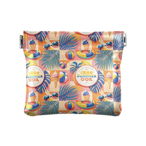 Fitrendlovey Mini-Geldbörse aus PU-Leder, Kreditkartenetui, gelb, T2, Tragbar von Fitrendlovey