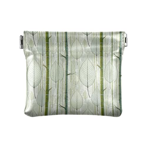 Fitrendlovey Mini-Geldbörse für Damen, PU-Leder, Kleingeldtasche, gelb, T16, Tragbar von Fitrendlovey