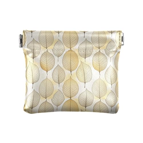 Fitrendlovey Mini-Geldbörse für Damen, PU-Leder, Kleingeldtasche, gelb, T17 von Fitrendlovey