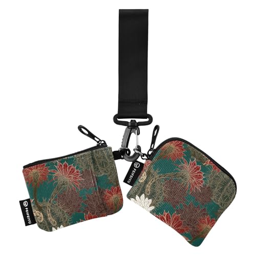 Fitrendlovey Mini-Geldbörse mit Reißverschluss für Damen, abnehmbares Armband mit großer Kapazität für Münzen, Karten, Braun, Einheitsgröße, Tragbar Fitrendlovey Mini-Geldbörse mit Reißverschluss für Damen, abnehmbares Armband mit großer Kapazität für Münzen, Karten, Braun, Einheitsgröße, Tragbar von Fitrendlovey