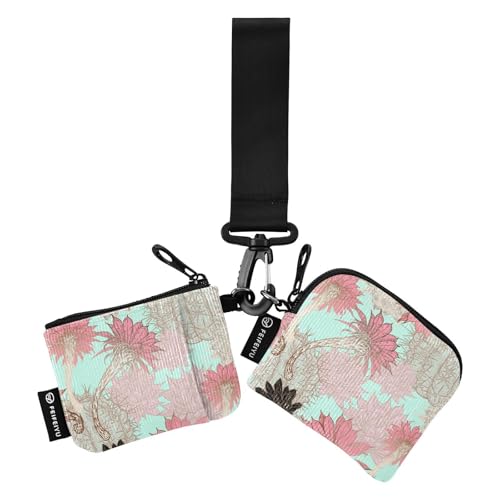 Fitrendlovey Mini-Geldbörse mit Reißverschluss für Damen, abnehmbares Armband mit großer Kapazität für Münzen, Karten, Pink, Einheitsgröße, Tragbar Fitrendlovey Mini-Geldbörse mit Reißverschluss für Damen, abnehmbares Armband mit großer Kapazität für Münzen, Karten, Pink, Einheitsgröße, Tragbar von Fitrendlovey