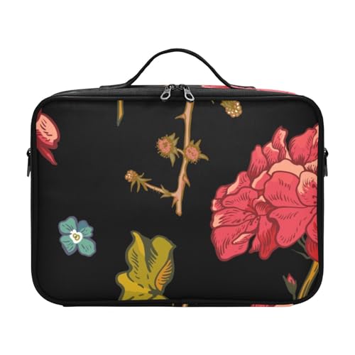 Fitrendlovey Reise-Kosmetiktasche mit Reißverschluss für Damen, geräumiger Organizer mit verstellbaren Trennwänden für einfachen Zugriff, T14, Einheitsgröße von Fitrendlovey