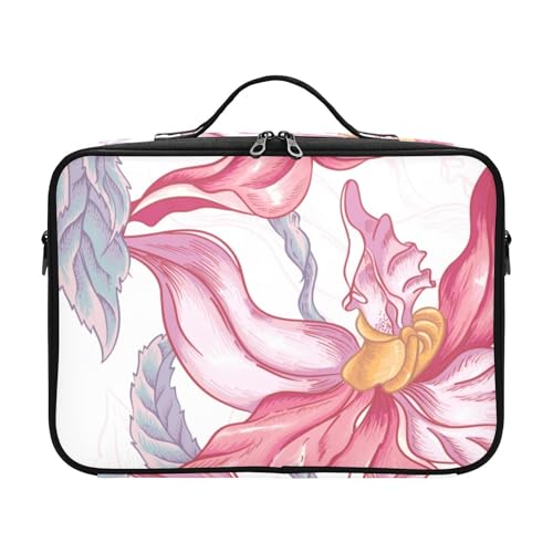 Fitrendlovey Reise-Kosmetiktasche mit Reißverschluss für Damen, geräumiger Organizer mit verstellbaren Trennwänden für einfachen Zugriff, t1, Einheitsgröße Fitrendlovey Reise-Kosmetiktasche mit Reißverschluss für Damen, geräumiger Organizer mit verstellbaren Trennwänden für einfachen Zugriff, t1, Einheitsgröße von Fitrendlovey