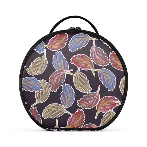 Fitrendlovey Reise-Kulturbeutel für Damen mit runder Form und Reißverschlussfächern, praktisch für Make-up-Organisation, T20, Einheitsgröße von Fitrendlovey