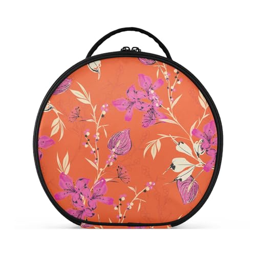 Fitrendlovey Reise-Kulturbeutel für Damen mit runder Form und Reißverschlussfächern, praktisch für Make-up-Organisation, T4, one size Fitrendlovey Reise-Kulturbeutel für Damen mit runder Form und Reißverschlussfächern, praktisch für Make-up-Organisation, T4, one size von Fitrendlovey