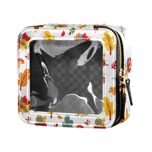 Fitrendlovey Reise-Kulturbeutel mit PU-Leder-Konstruktion und Oberlicht-Design, schicker Organizer für Make-up-Essentials, T13, Einheitsgröße von Fitrendlovey