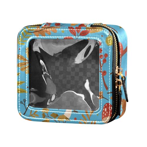 Fitrendlovey Reise-Kulturbeutel mit PU-Leder-Konstruktion und Oberlicht-Design, schicker Organizer für Make-up-Essentials, T14, Einheitsgröße Fitrendlovey Reise-Kulturbeutel mit PU-Leder-Konstruktion und Oberlicht-Design, schicker Organizer für Make-up-Essentials, T14, Einheitsgröße von Fitrendlovey