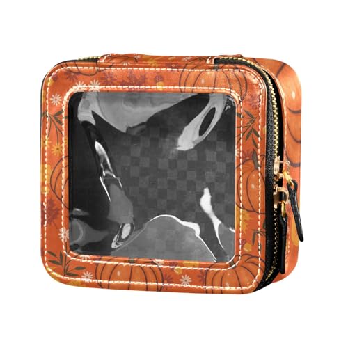 Fitrendlovey Reise-Kulturbeutel mit PU-Leder-Konstruktion und Oberlicht-Design, schicker Organizer für Make-up-Essentials, T6, one size von Fitrendlovey