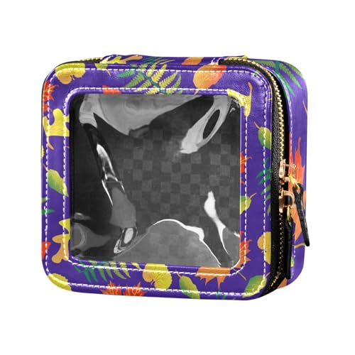 Fitrendlovey Reise-Kulturbeutel mit PU-Leder-Konstruktion und Oberlicht-Design, schicker Organizer für Make-up-Essentials, T8, Einheitsgröße von Fitrendlovey