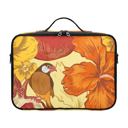 Fitrendlovey Reise-Make-up-Organizer mit Reißverschluss und verstellbaren Trennwänden zur Aufbewahrung von Kosmetika und Toilettenartikeln für Damen, T20, Einheitsgröße von Fitrendlovey