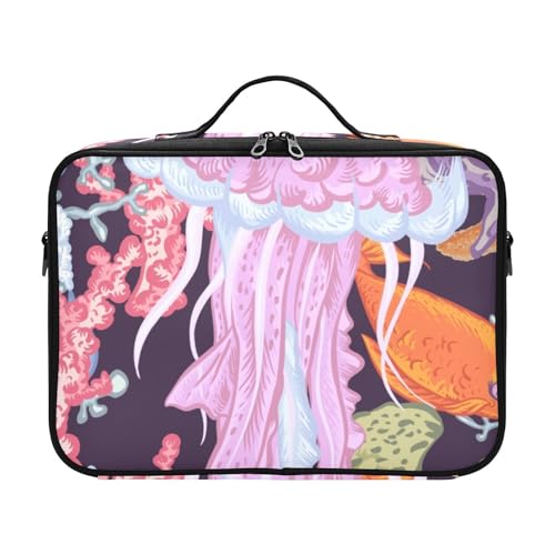 Fitrendlovey Reise-Make-up-Organizer mit Reißverschluss und verstellbaren Trennwänden zur Aufbewahrung von Kosmetika und Toilettenartikeln für Damen, T4, Einheitsgröße Fitrendlovey Reise-Make-up-Organizer mit Reißverschluss und verstellbaren Trennwänden zur Aufbewahrung von Kosmetika und Toilettenartikeln für Damen, T4, Einheitsgröße von Fitrendlovey