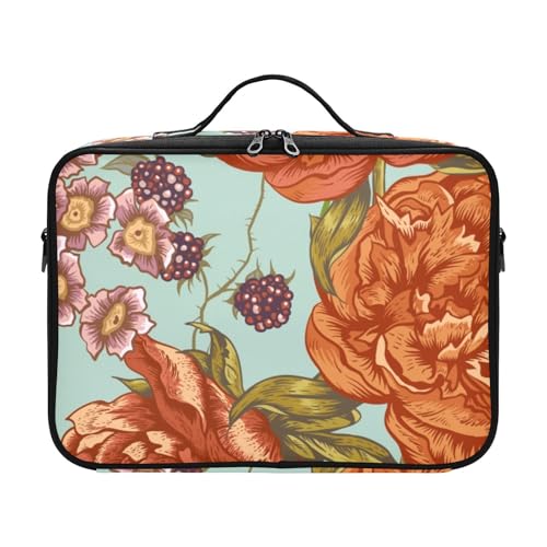 Fitrendlovey Reise-Make-up-Organizer mit Reißverschluss und verstellbaren Trennwänden zur Aufbewahrung von Kosmetika und Toilettenartikeln für Damen, T9, Einheitsgröße von Fitrendlovey