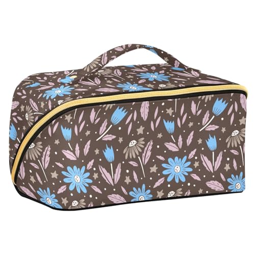 Fitrendlovey Reise-Make-up-Tasche für Damen, großer Make-up-Organizer mit Reißverschluss und Griff, T4, Einheitsgröße von Fitrendlovey