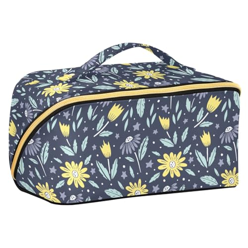 Fitrendlovey Reise-Make-up-Tasche für Damen, großer Make-up-Organizer mit Reißverschluss und Griff, T5, Einheitsgröße Fitrendlovey Reise-Make-up-Tasche für Damen, großer Make-up-Organizer mit Reißverschluss und Griff, T5, Einheitsgröße von Fitrendlovey
