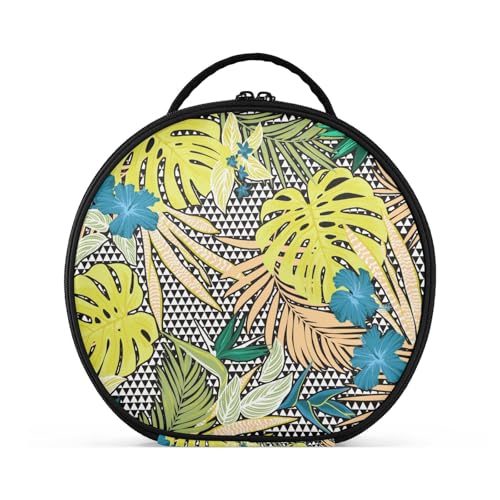 Fitrendlovey Reise-Make-up-Tasche für Damen, mit Reißverschluss, geräumige Aufbewahrung und runde Form für einfachen Zugriff auf Kosmetika, T13, Einheitsgröße Fitrendlovey Reise-Make-up-Tasche für Damen, mit Reißverschluss, geräumige Aufbewahrung und runde Form für einfachen Zugriff auf Kosmetika, T13, Einheitsgröße von Fitrendlovey