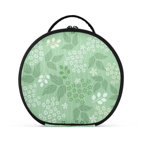 Fitrendlovey Reise-Make-up-Tasche für Damen, mit Reißverschluss, geräumige Aufbewahrung und runde Form für einfachen Zugriff auf Kosmetika, T16, Einheitsgröße von Fitrendlovey