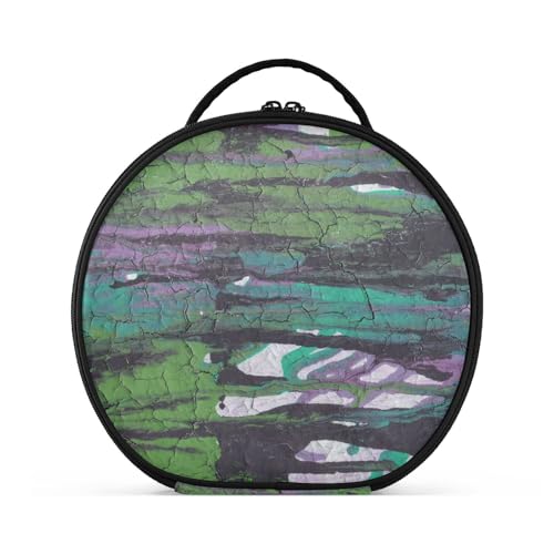 Fitrendlovey Reisefreundliche, runde Make-up-Tasche für Damen, mit Reißverschluss und verstellbaren Trennwänden, praktisch für jede Reise, T11, one size von Fitrendlovey