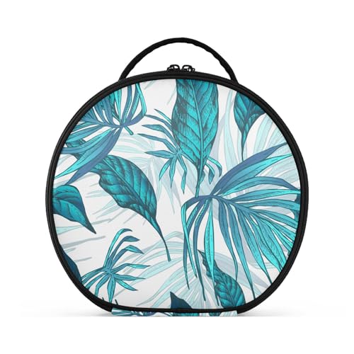 Fitrendlovey Reisefreundliche, runde Make-up-Tasche für Damen, mit Reißverschluss und verstellbaren Trennwänden, praktisch für jede Reise, T13, one size Fitrendlovey Reisefreundliche, runde Make-up-Tasche für Damen, mit Reißverschluss und verstellbaren Trennwänden, praktisch für jede Reise, T13, one size von Fitrendlovey