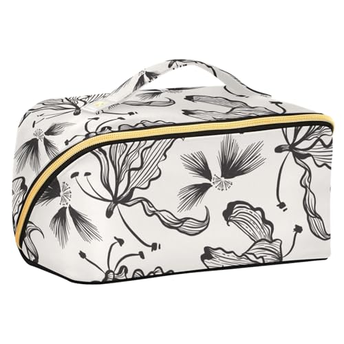 Fitrendlovey Rhombus Make-up-Tasche, groß, Reise-Organizer mit Reißverschluss, praktisch für Kosmetika und Toilettenartikel, T10, Einheitsgröße von Fitrendlovey