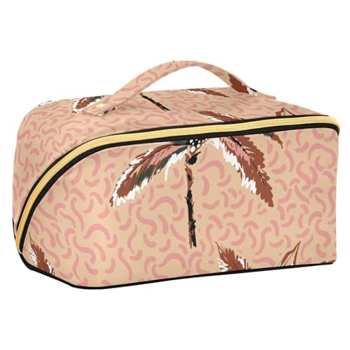 Fitrendlovey Rhombus Make-up-Tasche, groß, Reise-Organizer mit Reißverschluss, praktisch für Kosmetika und Toilettenartikel, T11, one size von Fitrendlovey