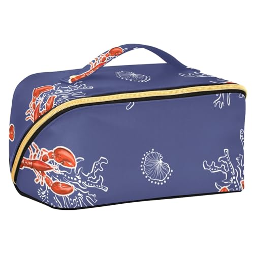 Fitrendlovey Rhombus Make-up-Tasche, groß, Reise-Organizer mit Reißverschluss, praktisch für Kosmetika und Toilettenartikel, T14, one size von Fitrendlovey