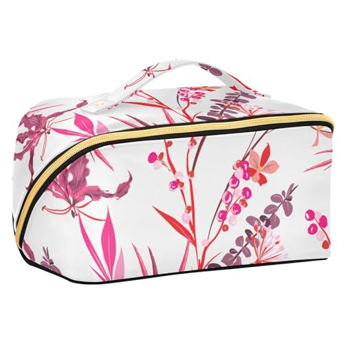 Fitrendlovey Rhombus Make-up-Tasche, groß, Reise-Organizer mit Reißverschluss, praktisch für Kosmetika und Toilettenartikel, T19, Einheitsgröße von Fitrendlovey