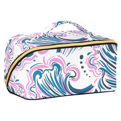 Fitrendlovey Rhombus Make-up-Tasche, groß, Reise-Organizer mit Reißverschluss, praktisch für Kosmetika und Toilettenartikel, T2, one size von Fitrendlovey