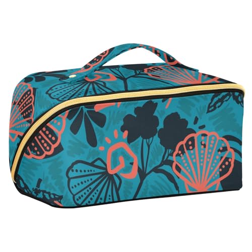 Fitrendlovey Rhombus Make-up-Tasche, groß, Reise-Organizer mit Reißverschluss, praktisch für Kosmetika und Toilettenartikel, T3, one size von Fitrendlovey
