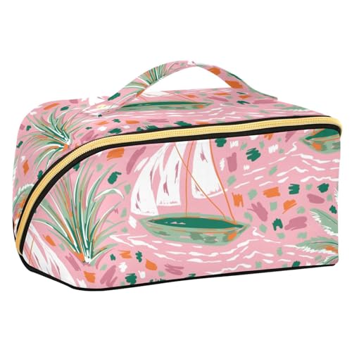 Fitrendlovey Rhombus Make-up-Tasche, groß, Reise-Organizer mit Reißverschluss, praktisch für Kosmetika und Toilettenartikel, T5, Einheitsgröße von Fitrendlovey