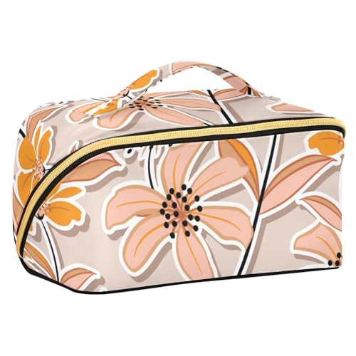 Fitrendlovey Rhombus Make-up-Tasche, groß, Reise-Organizer mit Reißverschluss, praktisch für Kosmetika und Toilettenartikel, t1, Einheitsgröße von Fitrendlovey