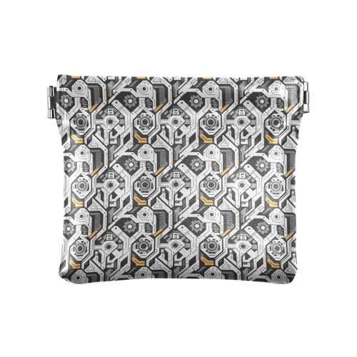 Fitrendlovey Schlüsselanhänger aus Leder für Münzen und Karten, T17, Einheitsgröße, Tragbar von Fitrendlovey