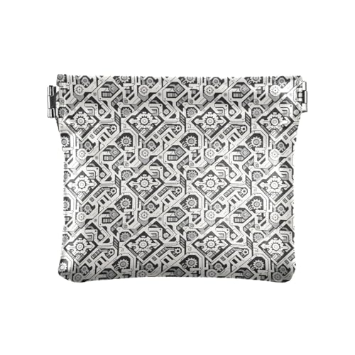 Fitrendlovey Schlüsselanhänger aus Leder für Münzen und Karten, T3, Einheitsgröße, Tragbar von Fitrendlovey