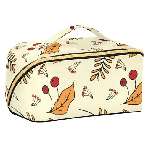 Fitrendlovey Stilvolle Reise-Kulturbeutel für Damen, große Kapazität, Make-up-Tasche mit Reißverschluss und leicht zu tragenden Griff, T16, one size von Fitrendlovey