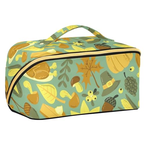 Fitrendlovey Stilvolle Reise-Kulturbeutel für Damen, große Kapazität, Make-up-Tasche mit Reißverschluss und leicht zu tragenden Griff, T17, one size von Fitrendlovey