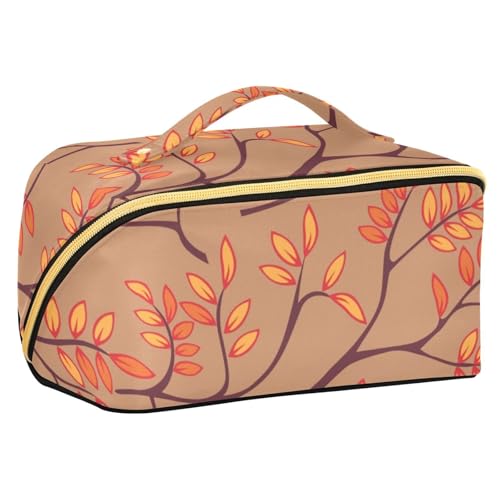 Fitrendlovey Stilvolle Reise-Kulturbeutel für Damen, große Kapazität, Make-up-Tasche mit Reißverschluss und leicht zu tragenden Griff, T5, one size von Fitrendlovey