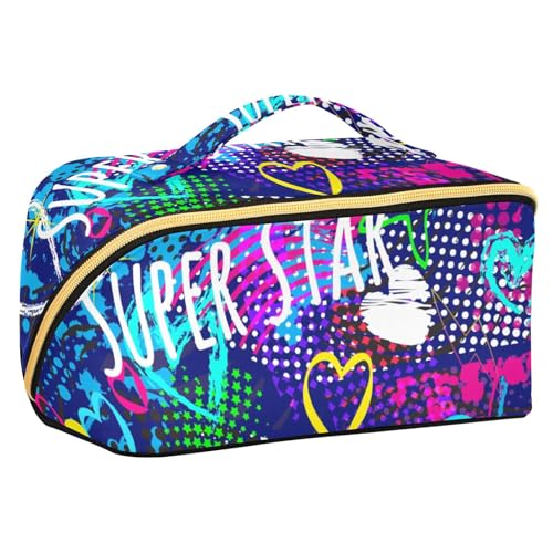Fitrendlovey Strapazierfähige Rhombus-Kosmetiktasche für Damen, Größe für Reisen, Organisation von Make-up und mehr, T9, one size Fitrendlovey Strapazierfähige Rhombus-Kosmetiktasche für Damen, Größe für Reisen, Organisation von Make-up und mehr, T9, one size von Fitrendlovey