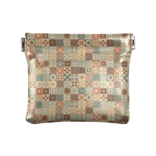 Fitrendlovey Tragbare Geldbörse aus Leder mit Schlüsselring, T14, Einheitsgröße, Tragbar von Fitrendlovey