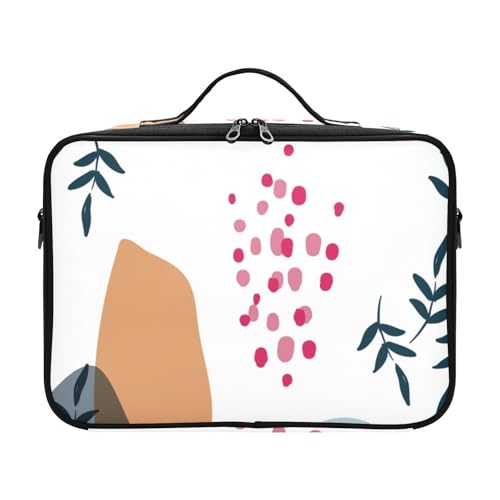 Fitrendlovey Tragbare Kosmetiktasche für Damen mit verstellbaren Trennwänden, großer Reise-Make-up-Organizer mit Griff und Reißverschluss, T1, one size von Fitrendlovey