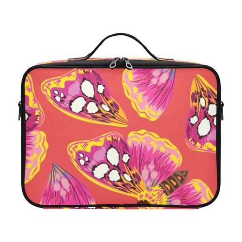 Fitrendlovey Tragbare Kosmetiktasche für Damen mit verstellbaren Trennwänden, großer Reise-Make-up-Organizer mit Griff und Reißverschluss, T10, Einheitsgröße Fitrendlovey Tragbare Kosmetiktasche für Damen mit verstellbaren Trennwänden, großer Reise-Make-up-Organizer mit Griff und Reißverschluss, T10, Einheitsgröße von Fitrendlovey