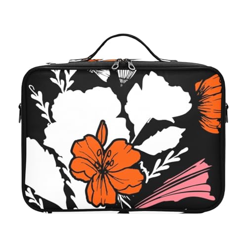 Fitrendlovey Tragbare Kosmetiktasche für Damen mit verstellbaren Trennwänden, großer Reise-Make-up-Organizer mit Griff und Reißverschluss, T3, Einheitsgröße Fitrendlovey Tragbare Kosmetiktasche für Damen mit verstellbaren Trennwänden, großer Reise-Make-up-Organizer mit Griff und Reißverschluss, T3, Einheitsgröße von Fitrendlovey