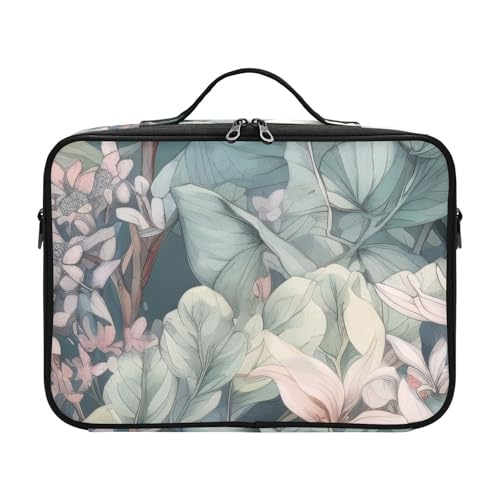 Fitrendlovey Tragbare Make-up-Tasche mit Reißverschluss und verstellbaren Trennwänden, großer Reise-Organizer für Hautpflege und Kosmetik, t1, Einheitsgröße Fitrendlovey Tragbare Make-up-Tasche mit Reißverschluss und verstellbaren Trennwänden, großer Reise-Organizer für Hautpflege und Kosmetik, t1, Einheitsgröße von Fitrendlovey