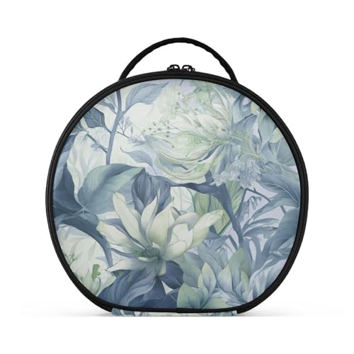 Fitrendlovey Tragbare runde Make-up-Tasche mit verstellbaren Trennwänden und Reißverschluss für Damen-Toilettenartikel und Kosmetika, T2, one size Fitrendlovey Tragbare runde Make-up-Tasche mit verstellbaren Trennwänden und Reißverschluss für Damen-Toilettenartikel und Kosmetika, T2, one size von Fitrendlovey