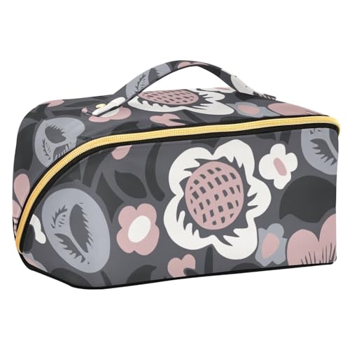 Fitrendlovey Tragbarer Make-up-Organizer mit Trennwänden und Griff für Toilettenartikel und Hautpflege unterwegs, T11, Einheitsgröße von Fitrendlovey