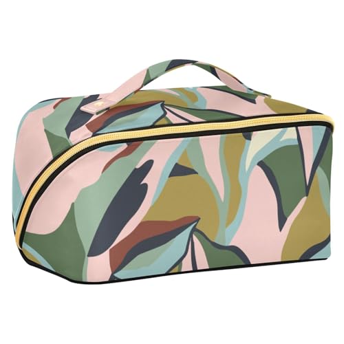 Fitrendlovey Tragbarer Make-up-Organizer mit Trennwänden und Griff für Toilettenartikel und Hautpflege unterwegs, T12, Einheitsgröße von Fitrendlovey