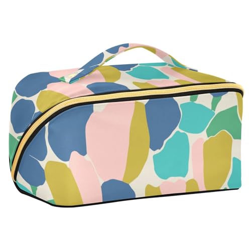 Fitrendlovey Tragbarer Make-up-Organizer mit Trennwänden und Griff für Toilettenartikel und Hautpflege unterwegs, T13, one size von Fitrendlovey