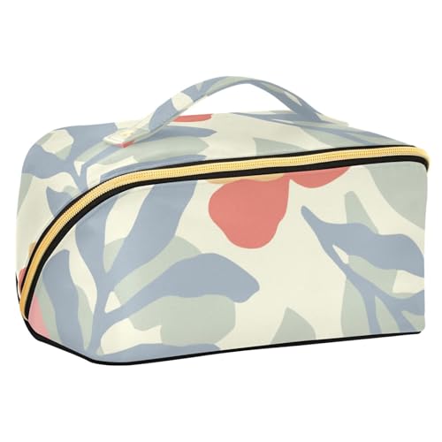 Fitrendlovey Tragbarer Make-up-Organizer mit Trennwänden und Griff für Toilettenartikel und Hautpflege unterwegs, T16, Einheitsgröße von Fitrendlovey